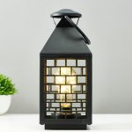 Ночник 16168/1BK LED от батареек 3хААА черный 11х11х25 см