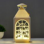 Ночник 16169/1WT LED от батареек 3хААА белый 11х11х25 см