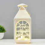 Ночник 16169/1WT LED от батареек 3хААА белый 11х11х25 см