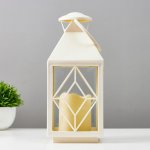 Ночник 16170/1WT LED от батареек 3хААА белый 11х11х25 см