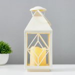 Ночник 16170/1WT LED от батареек 3хААА белый 11х11х25 см