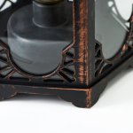 Ночник 16171/1BK+GD LED от батареек 3хААА черный с золотой патиной 18х16х41 см