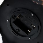 Ночник 16171/1BK+GD LED от батареек 3хААА черный с золотой патиной 18х16х41 см