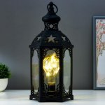 Ночник 16171/1BK LED от батареек 3хААА черный 18х16х41 см