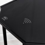 Торшер с 2 зарядками для телефона 19010/1 Е27 40Вт USB черный 35,5х35х160 см