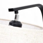 Торшер с зарядкой для телефона 19011/1 Е27 40Вт USB черный 35,5х41х160 см