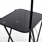 Торшер с зарядкой для телефона 19011/1 Е27 40Вт USB черный 35,5х41х160 см