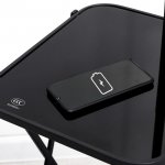 Торшер с зарядкой для телефона 19011/1 Е27 40Вт USB черный 35,5х41х160 см