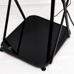 Торшер с зарядкой для телефона 19011/1 Е27 40Вт USB черный 35,5х41х160 см