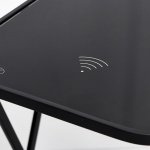 Торшер с зарядкой для телефона 19011/1 Е27 40Вт USB черный 35,5х41х160 см