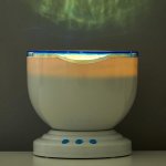 Ночник-проектор "Модерн" LED USB многорежимный бело-синий 13,5х13,5х12,5 см