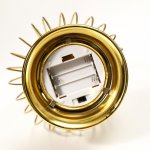 Ночник "Фонарь золотой"  LED от батареек 3ААА золото 13х13х23,5 см