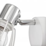 Бра с проводом 59381/1 E14 40Вт белый-хром 13х8х13 см