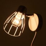 Бра с проводом 59381/1 E14 40Вт белый-хром 13х8х13 см