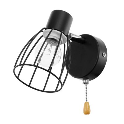 Бра с переключателем 59382/1 E14 40Вт черный-хром 13х8х13 см Бра с переключателем 59382/1 E14 40Вт черный-хром 13х8х13 см