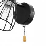 Бра с переключателем 59382/1 E14 40Вт черный-хром 13х8х13 см