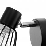 Бра с проводом 59383/1 E14 40Вт черный-хром 13х8х13 см