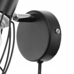 Бра с проводом 59383/1 E14 40Вт черный-хром 13х8х13 см