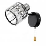 Бра с переключателем 59386/1 E14 40Вт черный-хром 19х11х12 см