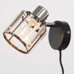 Бра с проводом 59387/1 E14 40Вт черный-хром 19х11х12 см