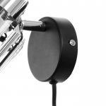 Бра с проводом 59387/1 E14 40Вт черный-хром 19х11х12 см