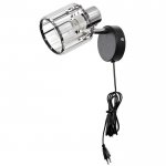 Бра с проводом 59387/1 E14 40Вт черный-хром 19х11х12 см