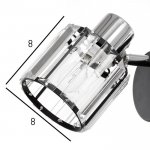 Бра с проводом 59387/1 E14 40Вт черный-хром 19х11х12 см