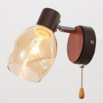 Бра с переключателем 59388/1 E14 40Вт кофе-хром 15х12х16 см