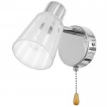 Бра с переключателем 59390/1 E14 40Вт хром 15х11х15 см