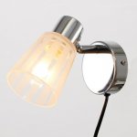Бра с проводом 59391/1 E14 40Вт хром 15х11х15 см