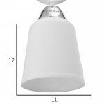 Светильник 59398/1 E27 12Вт хром 15,5х15,5х32 см