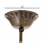 Светильник 59399/1 E27 12Вт бронза-хром 15,5х15,5х26 см