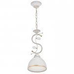 Светильник 59301/1 E27 40Вт белый с золотой патиной 15,5х15,5х32 см