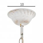 Светильник 59301/1 E27 40Вт белый с золотой патиной 15,5х15,5х32 см