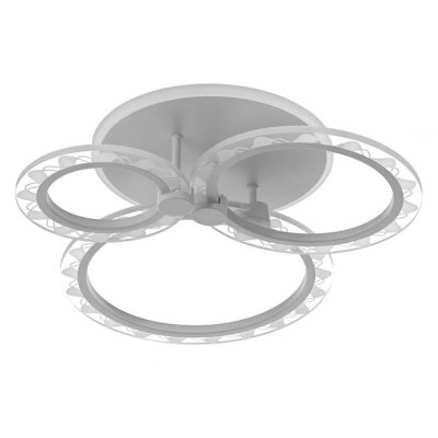 Люстра с ПДУ 10018/3WT LED 75Вт 3000-6000К диммер белый 50х33х12 см