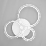 Люстра с ПДУ 10018/3WT LED 75Вт 3000-6000К диммер белый 50х33х12 см