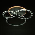 Люстра с ПДУ 10018/3WT LED 75Вт 3000-6000К диммер белый 50х33х12 см