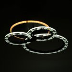 Люстра с ПДУ 10019/3BK LED 70Вт 3000-6000К диммер черный 45х33х12 см