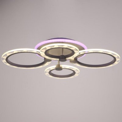 Люстра с ПДУ 10020/4WT LED 81Вт 3000-6000К диммер белый 62х49х10 см