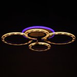 Люстра с ПДУ 10020/4WT LED 81Вт 3000-6000К диммер белый 62х49х10 см