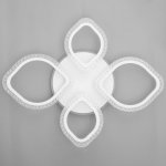 Люстра с ПДУ 10022/4WT LED 85Вт 3000-6000К диммер белый 67х53х10 см