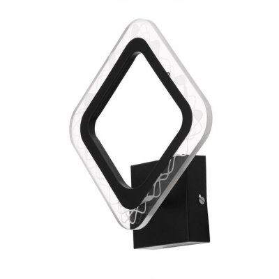 Бра 10025/1BK LED 14Вт 4000К черный 27х23х7 см