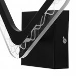 Бра 10025/1BK LED 14Вт 4000К черный 27х23х7 см