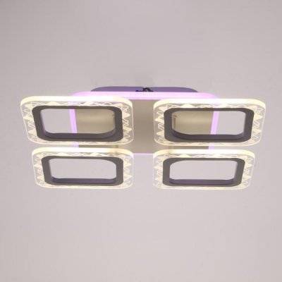 Люстра с ПДУ 10027/4WT LED 79Вт 3000-6000К диммер белый 41х41х7 см