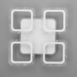 Люстра с ПДУ 10027/4WT LED 79Вт 3000-6000К диммер белый 41х41х7 см