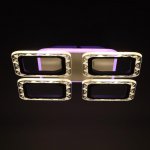 Люстра с ПДУ 10027/4WT LED 79Вт 3000-6000К диммер белый 41х41х7 см