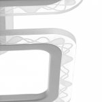 Люстра с ПДУ 10027/4WT LED 79Вт 3000-6000К диммер белый 41х41х7 см