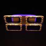 Люстра с ПДУ 10027/4WT LED 79Вт 3000-6000К диммер белый 41х41х7 см