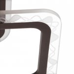 Люстра с ПДУ 10027/4CF LED 79Вт 3000-6000К диммер кофе 41х41х7 см