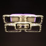 Люстра с ПДУ 10028/5WT LED 94Вт 3000-6000К диммер белый 41х41х9 см